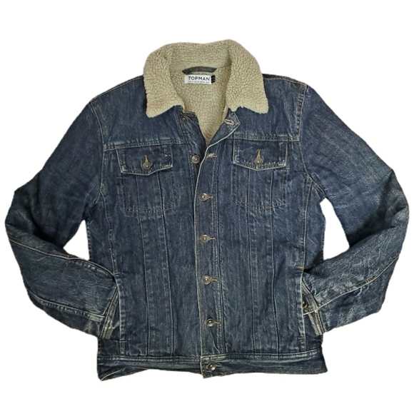 topman sherpa jacket